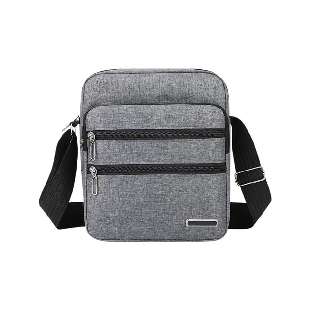 Bolso bandolera de pecho con múltiples compartimentos, tejido Oxford, correa ajustable para deportes y actividades al aire libre, compartimento portátil para teléfono, llaves y cartera, resistente al