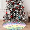 thumbnail image 6 of Easter Eggs Colorful Flowers 36 Inch Christmas Tree Skirt Round Winter Snow Suitable for Christmas Xmas Halloween Holiday Party Decor Decoration Occasion, 6 of 6