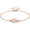 Rose Gold, variant on Personalized Interlocking Heart Bracelet, Custom Mother Daughter Bracelets, Engraved Name and Birthstone, Gift for Mom New Wife Mother's Day