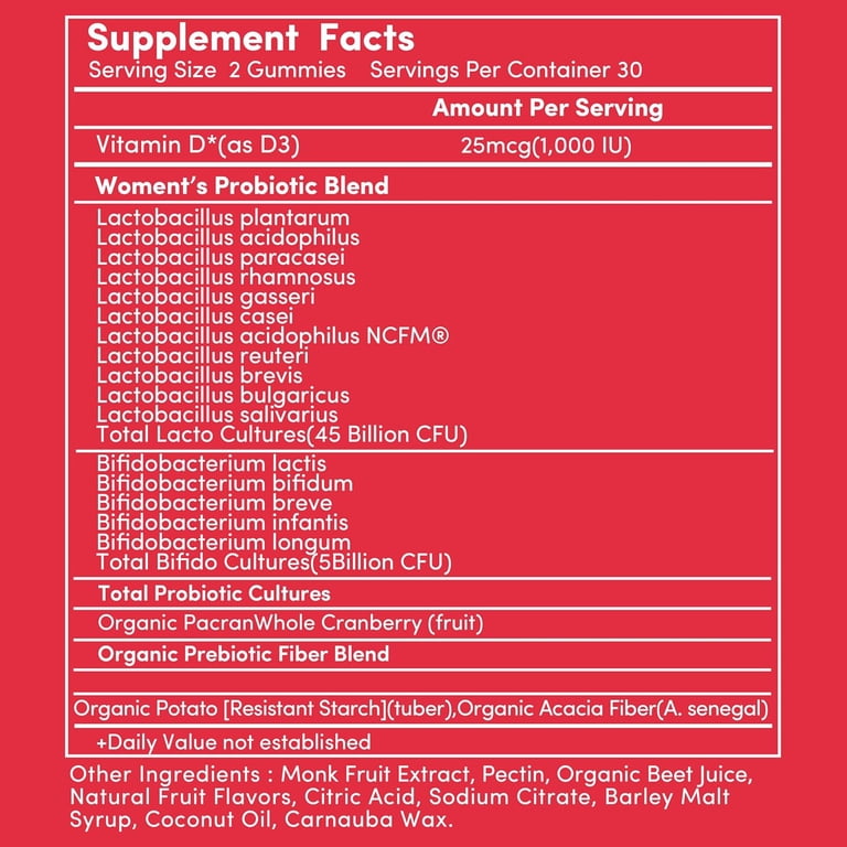 Cranberry Gummies UTI Treatment for Women | Urinary Tract Support