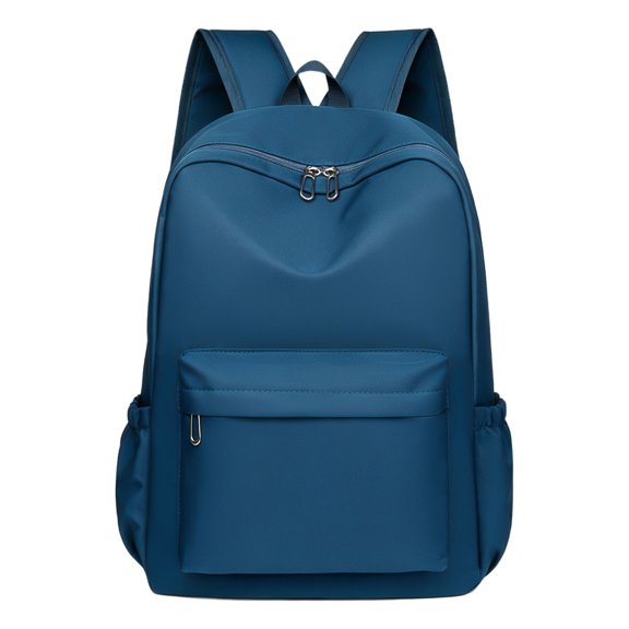 Solid Color Aesthetic College Backpack, Lightweight Solid Color Large Capacity Laptop Daypack, Suitable for Work, Travel and Casual Daily Use - Royal Blue