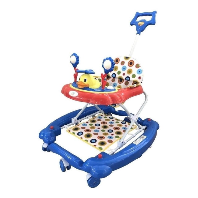 Andadera Mecedora Starkids Alfa 2 En 1 Musical Azul