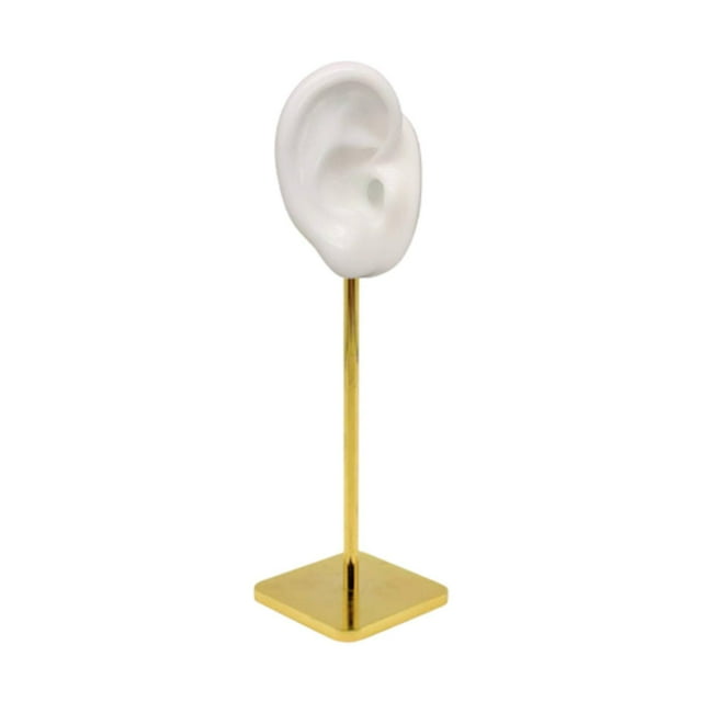 Pantalla de pendientes de joyería en forma de oreja Base cuadrada elegante para accesorios de regalos de cumpleaños multifuncionales de 67 pulgadas de Derecho