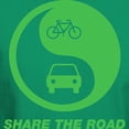 thumbnail image 3 of CafePress - SHARE THE ROAD Dark T Shirt - Men's Classic Graphic Cotton T-Shirt, 3 of 4