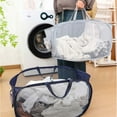 thumbnail image 4 of Cesto plegable for la colada, cesta grande de malla for ropa con asas reforzadas for facilitar el transporte, 4 of 6