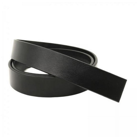 Segolike 2xBelt Strap without Buckle Classic Men Fashion Holeless Waist Belt Strap Black
