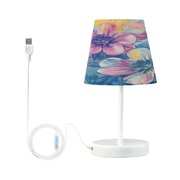 BZSMCE Table Lamp Creative Blooming Hues Pattern Simple Pattern Night Light