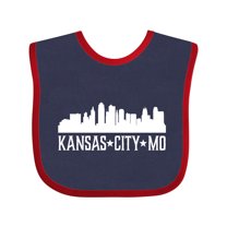 Inktastic Kansas City Missouri Skyline MO Cities Boys or Girls Baby Bib