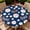 Baseball Star Print, variant on ARTSLION Round Outdoor Tablecloth For Up To 36in With Umbrella Hole & Zipper Waterproof Elastic Edge Fitted Table Cover Big Sunflower For Patio Picnic Party, Black White Daisy