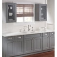 thumbnail image 5 of Rohl 6337-00 33 x 22 in. Allia Fireclay 2 Bowl Undermount Kitchen Sink, White, 5 of 7