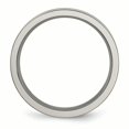 thumbnail image 2 of Titanium Grooved 6mm Brushed and Polished Band Ring 12 Size, 2 of 6