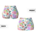 thumbnail image 6 of Hummingbird Flower Workout Shorts For Women Scrunch Butt Lifting Yoga Gym Seamless Booty Biker Shorts Small, 6 of 9