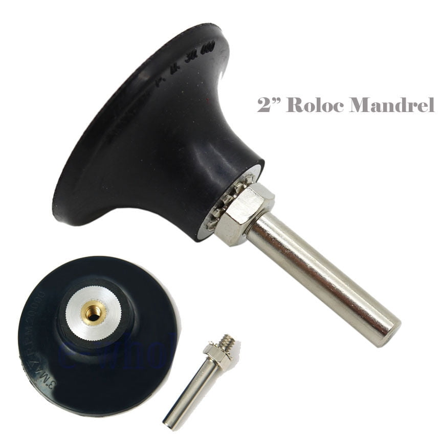 1" 2" 3" Roll Lock Mandrel Sanding Disc Roloc Type R Pad Holder Arbor 1/4" Shank 