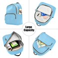 thumbnail image 5 of JIALIOU Mini Backpack Purse for Women Quilted Casual Daypack Small Travel Shoulder Bag, Sky Blue, 5 of 7