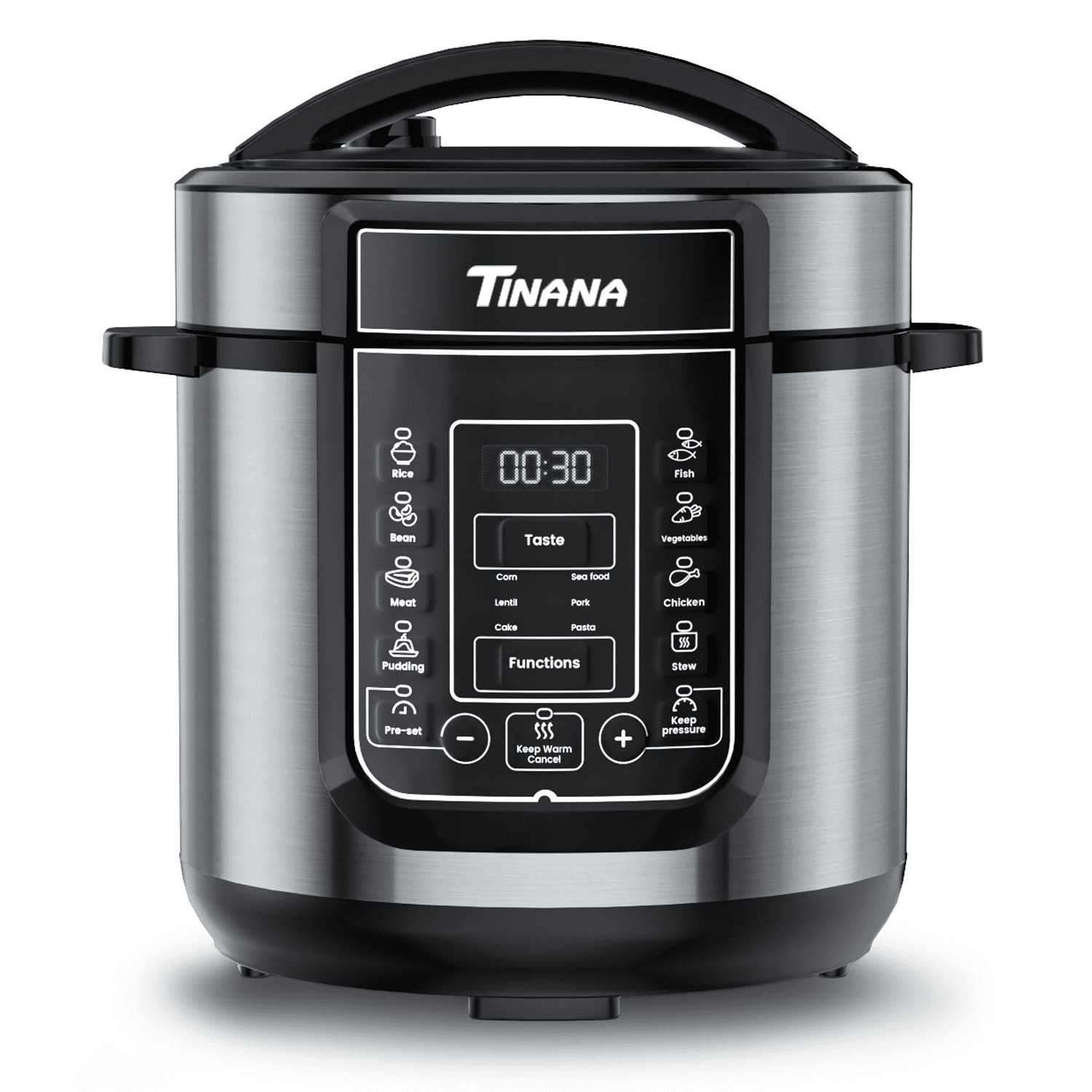 Prestige Deluxe Stainless Steel Pressure Cooker, 8 Liters