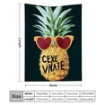 thumbnail image 3 of FCXZI Pineapple Sunglasses Heart Fuzzy Fluffy Soft Cozy Blanket 60*80in, 3 of 7