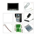 thumbnail image 4 of Mistaha 7" Black Wired Visual Doorbell Villa Building Set Two-Way Intercom System Waterproof Infrared Night Vision Kit - US Plug, 4 of 6