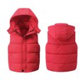 thumbnail image 3 of Esaierr Toddler Kids Boys Girls Down Cotton Puffer Vest 4-12 Years Hooded Waistcoat Winter Thickened Sleeveless Jacket Coat, 3 of 6
