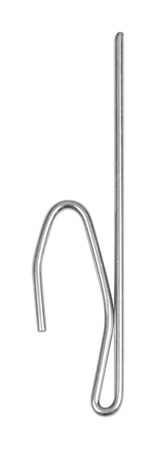 7194426,CURTAIN HOOKS,LONG PIN-ON Silver