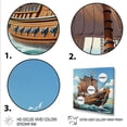 thumbnail image 3 of Designart "Viking Voyage by Boat" Fashion Framed Wall Art Decor - Glam Brown Classics Bedroom Framed Canvas Wall Art, 3 of 6