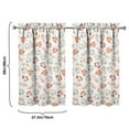 thumbnail image 4 of Fall Kitchen Curtains 39 Inch Short - 32Panel Set, Autumn Harvest Print, Rod Pocket Window Treatment for Thanksgiving, Farmhouse, Cafe, Living Room - Machine Washable, 4 of 4