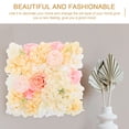 thumbnail image 2 of Fondo de fotografía de pared con flores artificiales de simulación, pared de flores decorativas, 2 of 6