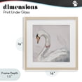 thumbnail image 4 of Stupell Industries Cottage Soft Classic Swan & Bow Birch Framed Print Under Glass, 16 x 16, by Elizabeth Medley, 4 of 8