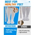 thumbnail image 6 of Wide Diabetic Socks for Men Women Plus Size, Extra Long Edema Sock with Thickened Sole, Non-Binding Loose Fit Socks for Swollen Feet, Lymphedema,Neuropathy- 2 Pairs Black, 6 of 7