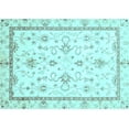 thumbnail image 1 of Ahgly Company Indoor Rectangle Oriental Light Blue Traditional Area Rugs, 6' x 9', 1 of 4