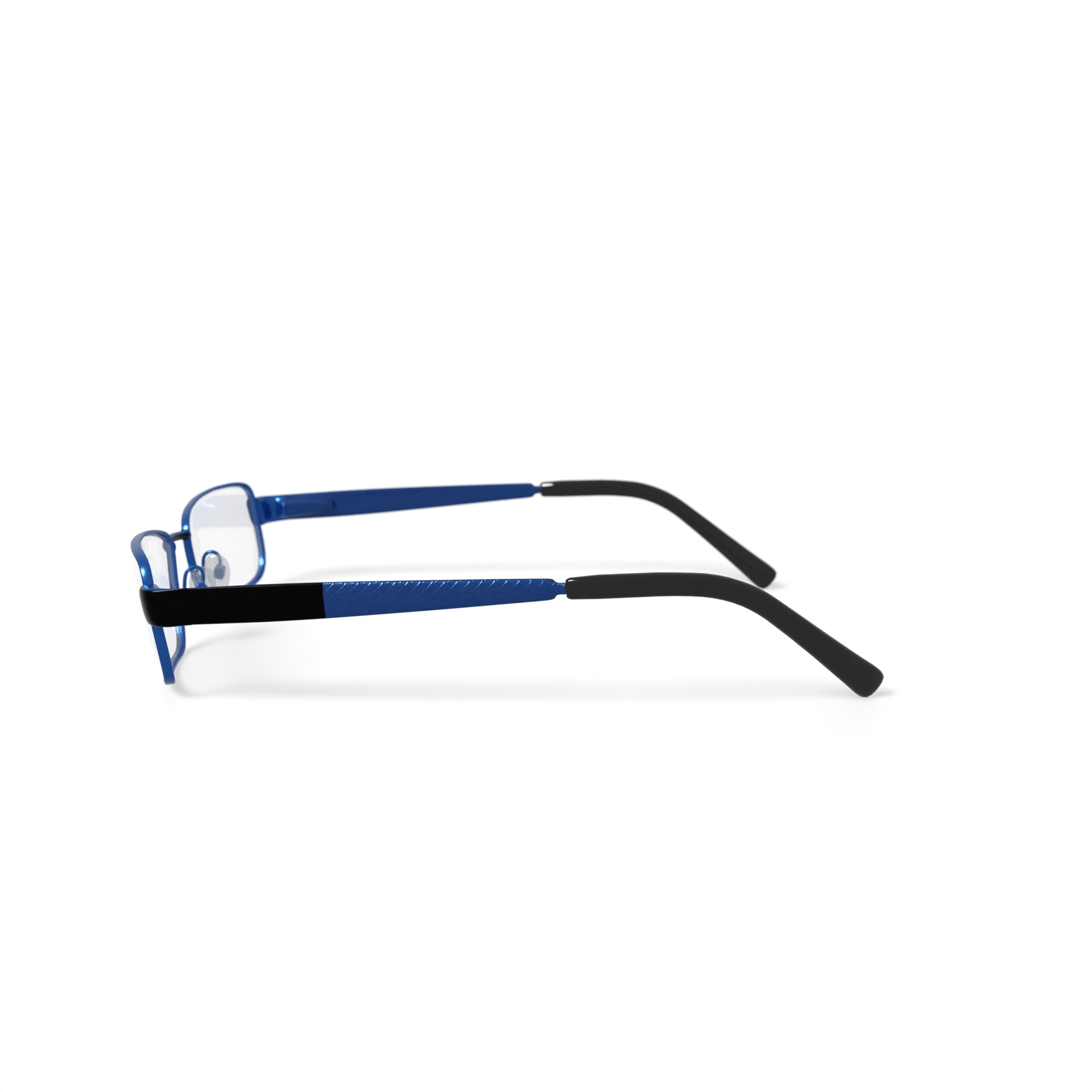 Pierre Cardin Men's PC608 Rectangular Prescription Eyeglasses with Case, Gunmetal/Navy
