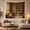 Flowered Shelves, variant on Leather Armchair Library Tapestry Wall Hanging