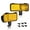 yellow, variant on Front Turn Signal Park Lamps Lights Set Fit For Silverado 1981/82 Chevy C10 GMC