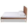 thumbnail image 2 of Baxton Studio Neilan Walnut Brown Finished Wood King Size Platform Bed, 2 of 6