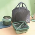 thumbnail image 2 of Clearance! Bento Lunch Box, Yoaney Portable Lunch Box Microwave Heating Leak Proof Lunchbox with Tableware for Travel Picnic Work (Color : 850Ml White), Green4, 2 of 4