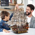 thumbnail image 1 of (3653 Pcs) Kits de Blocs de Construction Modèle Bateau Pirate, Ensemble de Construction Modèle Voilier Hollandais MOC, Cadeau pour Enfants 8+/adultes Passionnés de Collections, 1 of 4