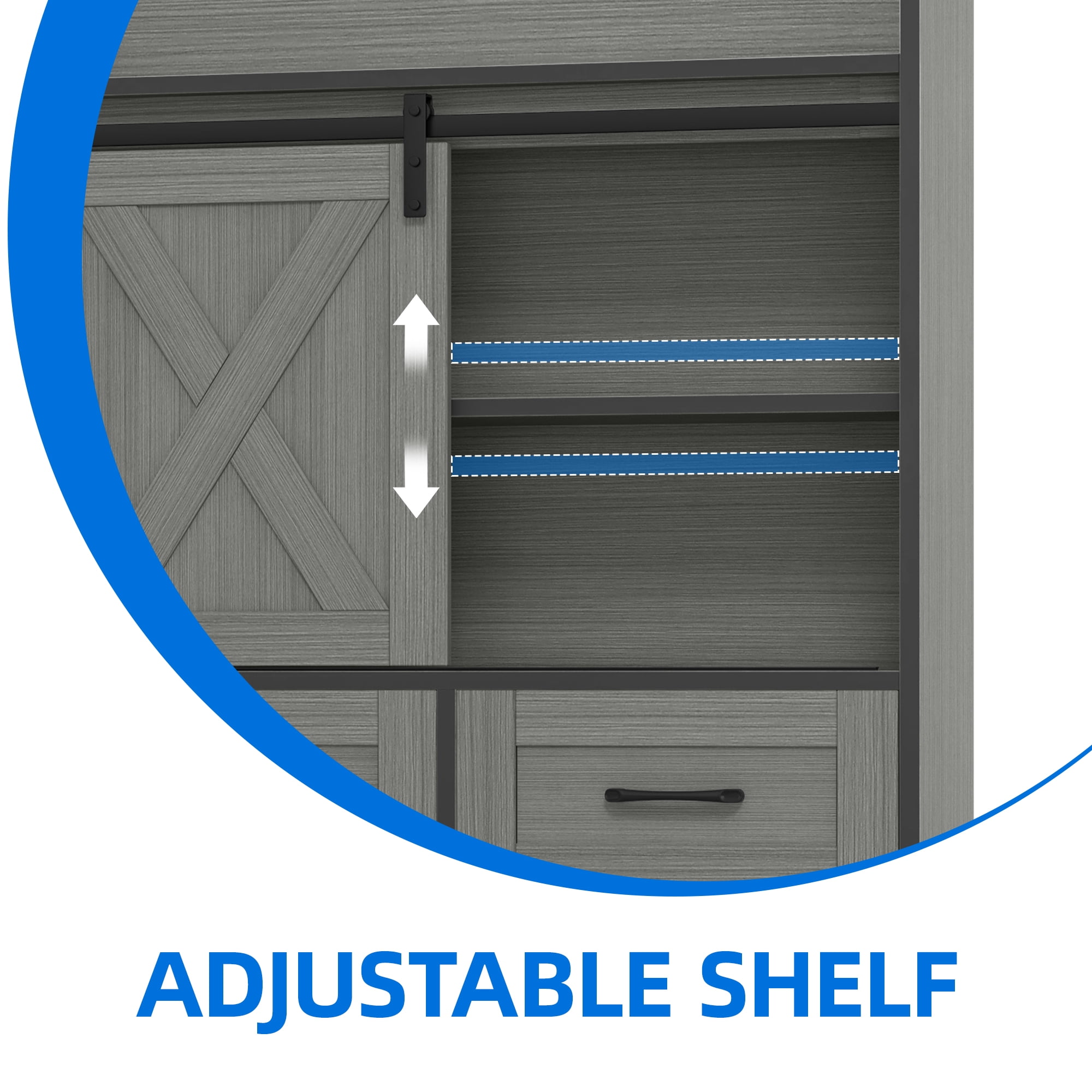 Uforic Over The Toilet Storage Cabinet,Bathroom Shelf Organizer with Storage Drawers,Toilet Paper Holder,and Adjustable Shelf