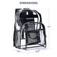thumbnail image 2 of Clear Backpack Heavy Duty PVC Transparent Backpack, 2 of 7