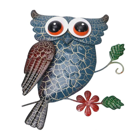 Owl Decor Metal Wall Art Outdoor Indoor Garden Art Decor Sculpture Cute Owl Diy