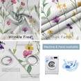 thumbnail image 4 of Watercolor Flowers Blackout Curtains for Bedroom/Living Room, Thermal Insulated Kitchen Curtains, Spring Pastoral Botanical Floral Grommet Darkening Window Treatment Drapes 52"x84"x2, 4 of 8