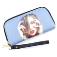 thumbnail image 1 of Coofit Coin Purse Casual Zipper Print Shell Phone Clutch Wallet Change Purse for Ladies, 1 of 10
