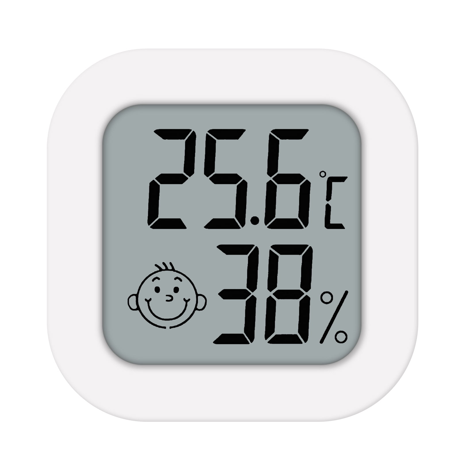 Mini Thermomètre Hygromètre Digital LCD - Mesure Température Et Humidité Intérieure, Piles Incluses