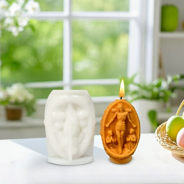 DIY Pascua Vela perfumada de silicona para el huevo en forma de Aroma Piedras decorativas de Pascua Huevos Crafting Kit