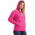 thumbnail image 3 of FUNING Women’s Slub Knit Full-Zip Hoodie, Textured Cotton Zip-Up T-Shirt Hoodie for Women, 3 of 7