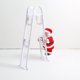 thumbnail image 1 of Escalera de escalada eléctrica de Papá Noel decoración navideña figura de Papá Noel adorno de muñeca (1 juego-rojo + blanco), 1 of 5