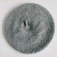 thumbnail image 1 of Boina de tela de lana sintética para mujer de otoño e invierno, sombrero de pintor exquisito y sencillo, 1 of 3