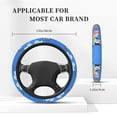 thumbnail image 4 of Lsque Bluey Pattern Elastic Stretch Steering Wheel Cover,Universal 15 inch, Microfiber Breathable Ice Silk, Anti-Slip, Odorless, Easy Carry, 4 of 7
