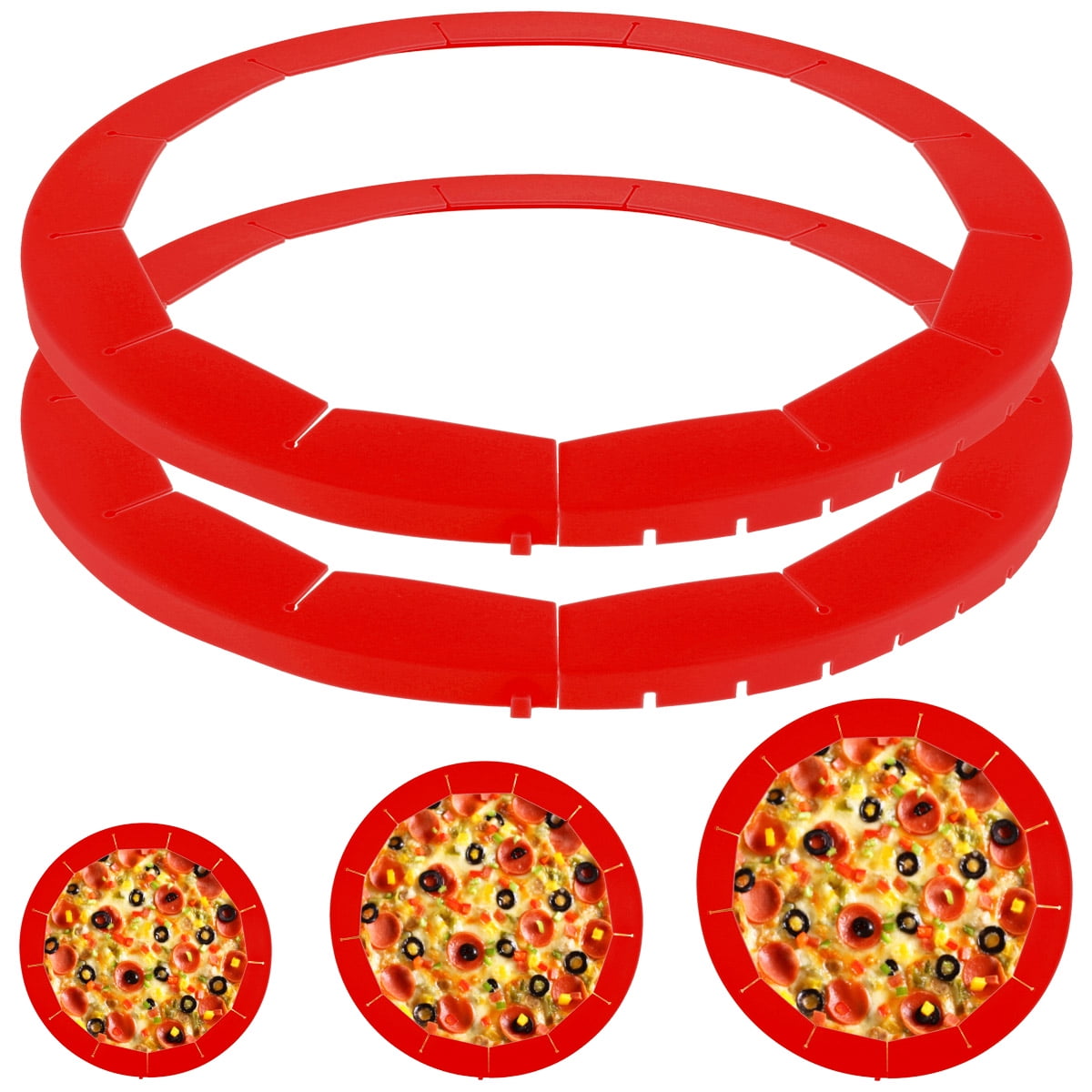 Hands DIY Pie Crust Shield 2Pcs Silicone High Temperature Resistant Pie