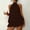 *Brown, variant on ClodeEU Women's Halter Dress Tie Backless Chiffon Mini Dress,Ruffle Vacation Dresses Red,Womens Plus L