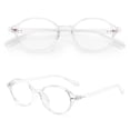 thumbnail image 3 of Gafas de luz azul FEISEDY Vintage Ovaladas para mujeres y hombres B0242, 3 of 7