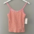 thumbnail image 5 of Billabong Women's Little Sister Ribbed Knit Slim Fit Cami Tank Top Shirt (Large, Flamingo), 5 of 5